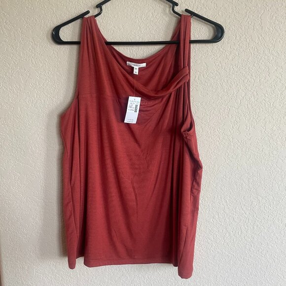 Maurices Tops - NWT Maurices Asymmetrical Burnt Orange Tank Top Size XL